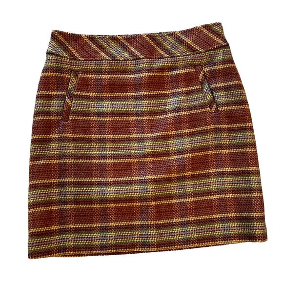TALBOTS Wool Blend Plaid Mini Skirt Size 4P Preppy Chic Twee Academia Classic - Picture 1 of 9